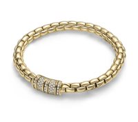 Bracciale Fope Donna Pave Rosa in Oro giallo Diamante 708B PAVE - 708B PAVE